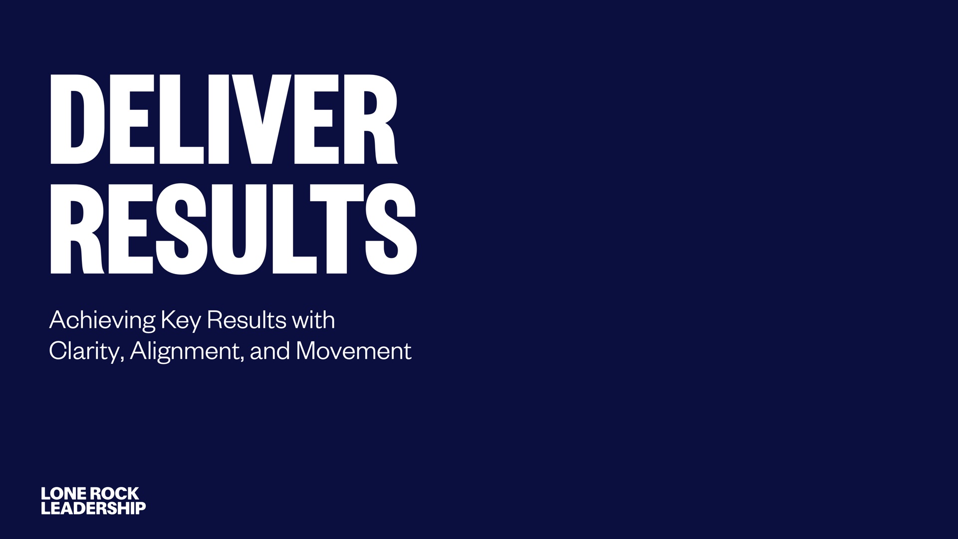 Lead In 30 sample deck title slide